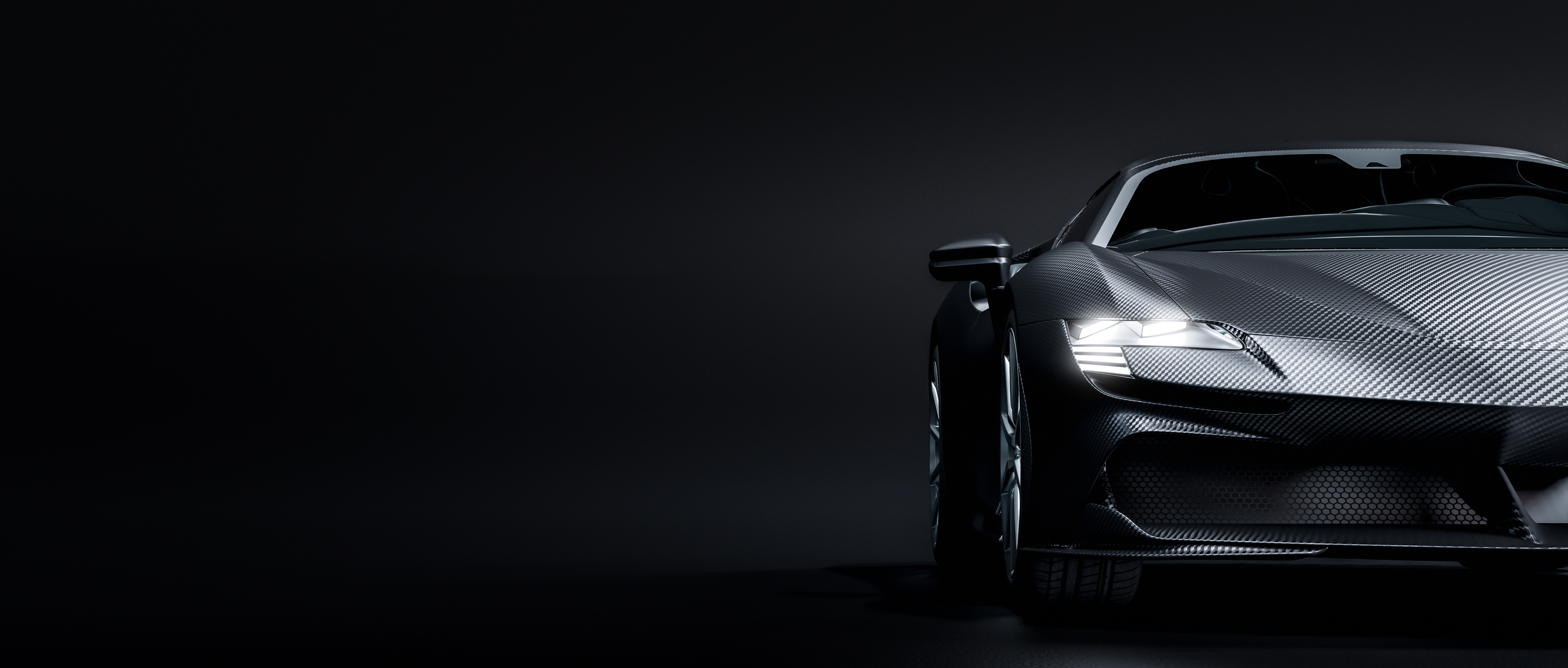 Carbon Fiber Luxury Sports Car.